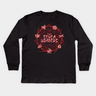 The Seven Wonders - devil red Kids Long Sleeve T-Shirt